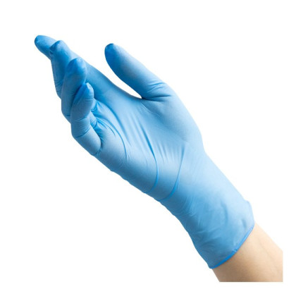 ! Перчатки нитриловые BENOVY Nitrile Chlorinated, голубые, размер XL, текстурированные полностью, 50 пар в упаковке Фото товара ! Перчатки нитриловые BENOVY Nitrile Chlorinated, голубые, размер XL, текстурированные полностью, 50 пар в упаковке