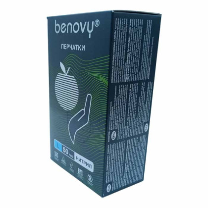 ! Перчатки нитриловые медицинские BENOVY Nitrile MultiColor, зеленые, размер L, 50 пар в упаковке Фото товара ! Перчатки нитриловые медицинские BENOVY Nitrile MultiColor, зеленые, размер L, 50 пар в упаковке