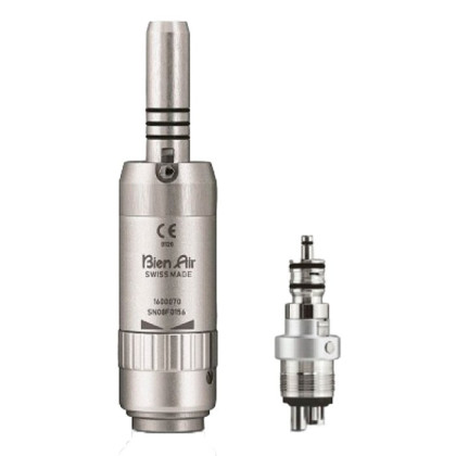 AQUILON 830 - пневматический микромотор, без подсветки с 4-х канальным переходником Unifix, Bien-Air Фото товара AQUILON 830 - пневматический микромотор, без подсветки с 4-х канальным переходником Unifix, Bien-Air