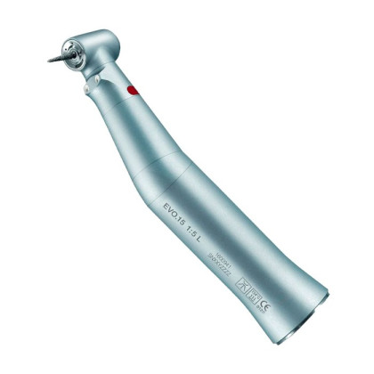 Bien-Air EVO.15 1:5 L Standart - повышающий угловой наконечник с подсветкой, миниатюрная головка, 1:5 Фото товара Bien-Air EVO.15 1:5 L Standart - повышающий угловой наконечник с подсветкой, миниатюрная головка, 1:5