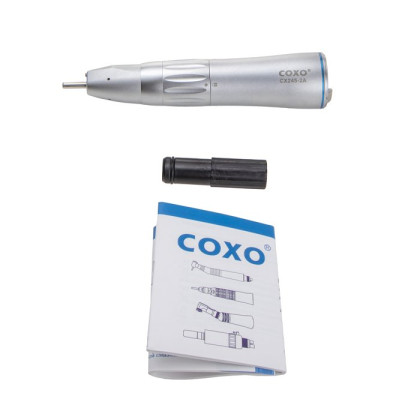 Coxo CX245-2A - прямой наконечник с фиброоптикой, с внутренней подачей охлаждения Фото товара Coxo CX245-2A - прямой наконечник с фиброоптикой, с внутренней подачей охлаждения