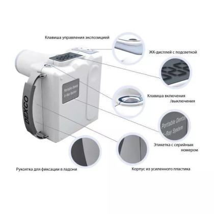 Фото товара Dexcowin DX-3000 + I-VIEW - высокочастотный портативный дентальный рентген с радиовизиографом (Корея)