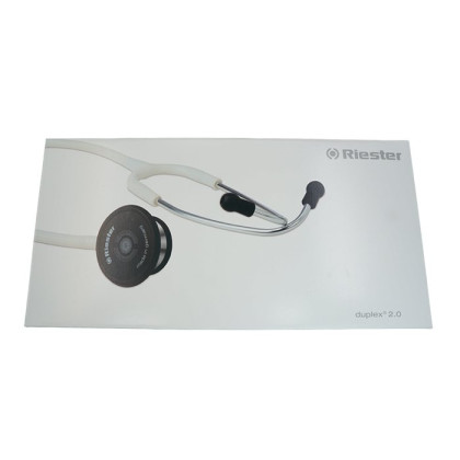 Duplex 2.0 стетоскоп, алюминиевый белый, Riester Фото товара Duplex 2.0 стетоскоп, алюминиевый белый, Riester