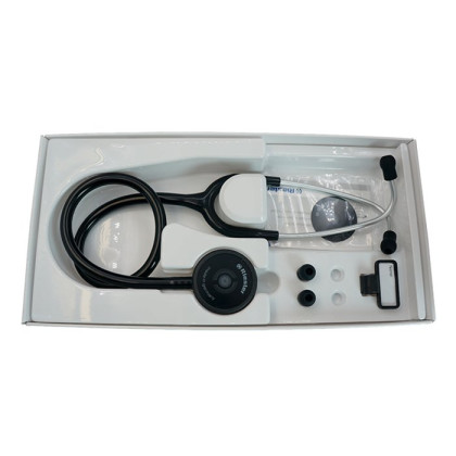 Duplex 2.0 стетоскоп, алюминиевый черный, Riester Фото товара Duplex 2.0 стетоскоп, алюминиевый черный, Riester