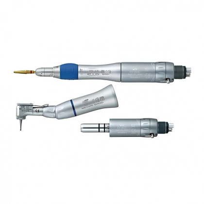 Фото товара EX-203C B2 Pack-набор: пневматический микромотор, прямой и угловой наконечник, под разъем Borden