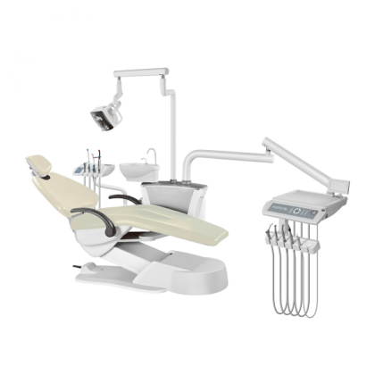 Fengdan BZ637 Luxury - стоматологическая установка, с нижней подачей и улучшенной обивкой, бежевая Фото товара Fengdan BZ637 Luxury - стоматологическая установка, с нижней подачей и улучшенной обивкой, бежевая