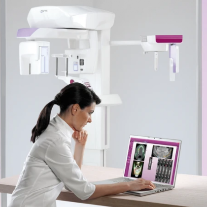 Фото товара Hyperion X9 3D-READY Ceph Titanium - дентальный цифровой аппарат с цефалостатом, с возможностью модернизации до 3D томографа