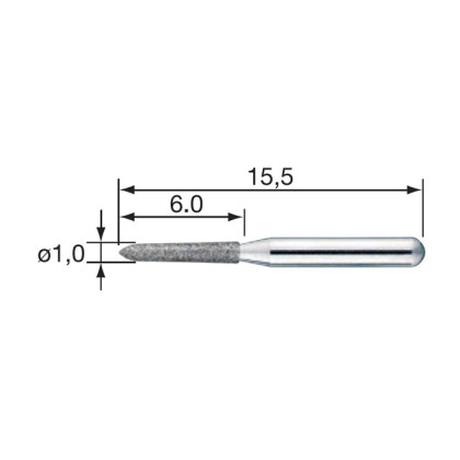 Фото товара NSK Nakanishi Pico Bur PC6ff - боры для S-Max Pico (3 шт/уп)