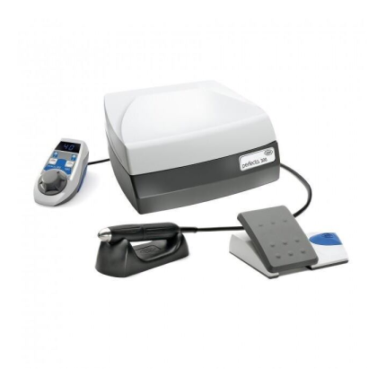 Фото товара Perfecta 300 LA-323 F - ножной бесщеточный зуботехнический микромотор с наконечником и педалью, 40000 об/мин