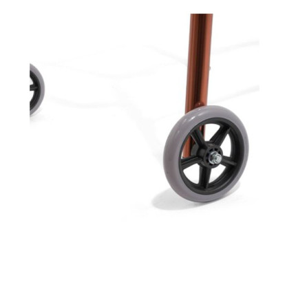 Фото товара R Wheel Опора-ходунок на 2-х колесах (5'') с шагом/без шага, бронза