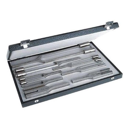 Riester Besteck I отоларингологический набор стальных камертонов, 8 шт Фото товара Riester Besteck I отоларингологический набор стальных камертонов, 8 шт