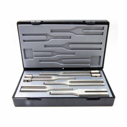 Riester Besteck II отоларингологический набор стальных камертонов, 5 шт Фото товара Riester Besteck II отоларингологический набор стальных камертонов, 5 шт