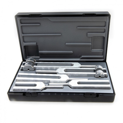 Riester Besteck III отоларингологический набор камертонов в кейсе, алюминий, 5 шт Фото товара Riester Besteck III отоларингологический набор камертонов в кейсе, алюминий, 5 шт