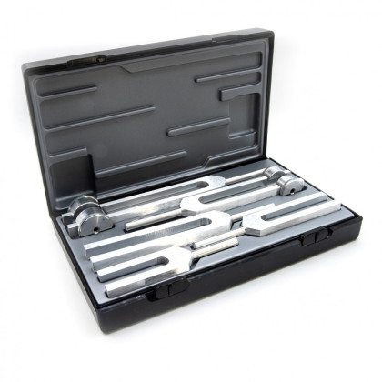 Riester Besteck III отоларингологический набор камертонов в кейсе, алюминий, 5 шт Фото товара Riester Besteck III отоларингологический набор камертонов в кейсе, алюминий, 5 шт