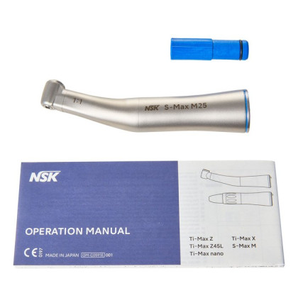 S-Max M25 - угловой наконечник без оптики, 1:1, NSK Nakanishi Фото товара S-Max M25 - угловой наконечник без оптики, 1:1, NSK Nakanishi