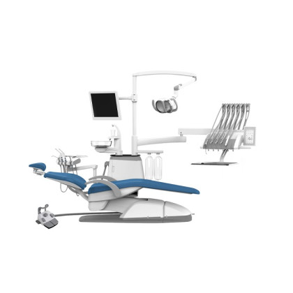 Фото товара SILVERFOX 8000C-CRS0 Compact – стоматологическая установка с верхней подачей, без гидроблока и с мягкой обивкой