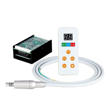 STAR 400EM U2 PLUS - встраиваемый бесщеточный электрический микромотор, с фиброоптикой, в комплекте с блоком управления и шлангом, Mercury Фото товара STAR 400EM U2 PLUS - встраиваемый бесщеточный электрический микромотор, с фиброоптикой, в комплекте с блоком управления и шлангом, Mercury