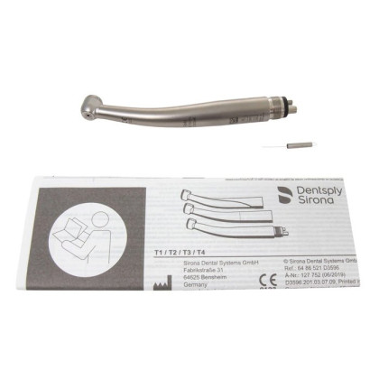 Фото товара T3 Racer Midwest NEW (до 30 Вт) - турбинный наконечник со стандартной головкой без света для 4-х канального соединения, Dentsply Sirona