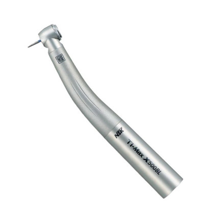 Ti-Max X500BL - турбинный наконечник с миниголовкой и оптикой, NSK Nakanishi Фото товара Ti-Max X500BL - турбинный наконечник с миниголовкой и оптикой, NSK Nakanishi