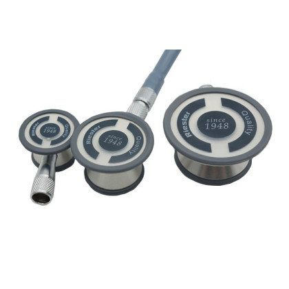 Tristar стетоскоп, с 3-мя головками, голубой, Riester Фото товара Tristar стетоскоп, с 3-мя головками, голубой, Riester