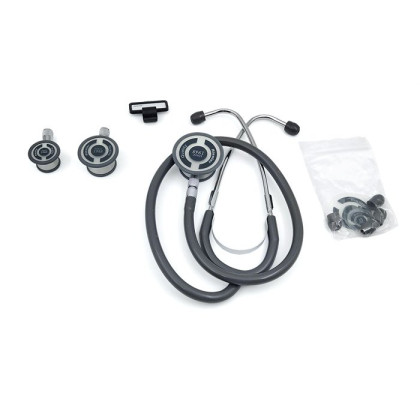 Tristar стетоскоп, с 3-мя головками, серый, Riester Фото товара Tristar стетоскоп, с 3-мя головками, серый, Riester