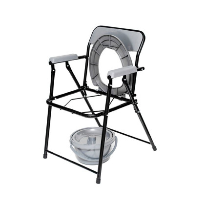 Фото товара WC600 Кресло-туалет складной, черный (аналог WC eFix)