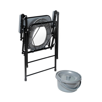 Фото товара WC600 Кресло-туалет складной, черный (аналог WC eFix)