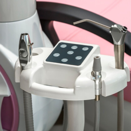 Woson WOD 550 - детская стоматологическая установка с подкатным блоком, цвет черная слива Фото товара Woson WOD 550 - детская стоматологическая установка с подкатным блоком, цвет черная слива