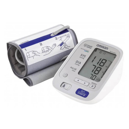 Автоматический тонометр OMRON M6 Comfort с адаптером и манжетой Фото товара Автоматический тонометр OMRON M6 Comfort с адаптером и манжетой