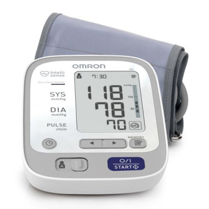 Автоматический тонометр OMRON M6 Адаптер+Универсальная манжета Фото товара Автоматический тонометр OMRON M6 Адаптер+Универсальная манжета