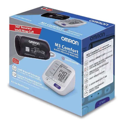 Автоматический тонометр с умной манжетой OMRON M3 Comfort Фото товара Автоматический тонометр с умной манжетой OMRON M3 Comfort