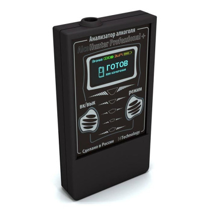 Алкотестер AlcoHunter Professional+ профессиональный Фото товара Алкотестер AlcoHunter Professional+ профессиональный