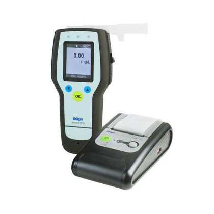 Алкотестер Alcotest 7510 с внешним принтером профессиональный Draeger Фото товара Алкотестер Alcotest 7510 с внешним принтером профессиональный Draeger