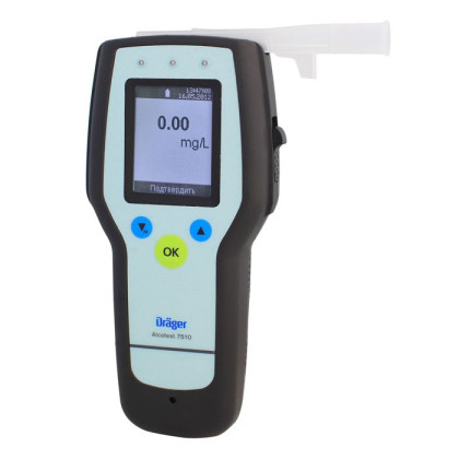 Алкотестер Alcotest 7510 с поверкой Draeger Фото товара Алкотестер Alcotest 7510 с поверкой Draeger