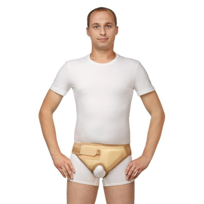 Бандаж фиксирующий грыжевый паховый двусторонний размер 3 Фото товара Бандаж фиксирующий грыжевый паховый двусторонний размер 3