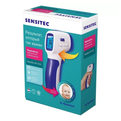 Бесконтактный инфракрасный термометр Sensitec NF-3101, Apexmed Фото товара Бесконтактный инфракрасный термометр Sensitec NF-3101, Apexmed