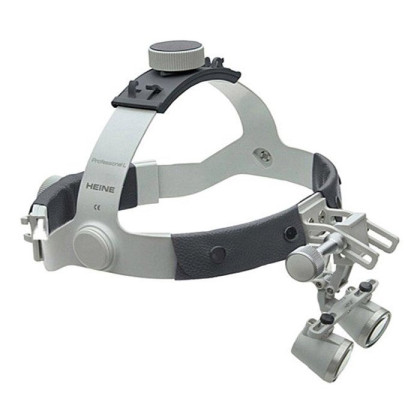 Фото товара Бинокулярная лупа HR 2.5х, рабочее расстояние 420 мм, на шлеме без защитного щитка, (арт. С-000.32.866), Heine
