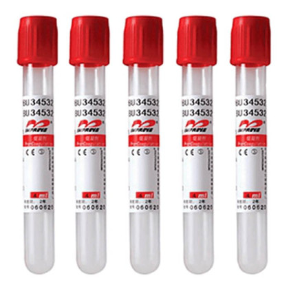 Фото товара Вакуумные пробирки Improvacuter с активатором свертывания, красные, 10 мл, 16х100 мм (уп. 50 шт) 614100212