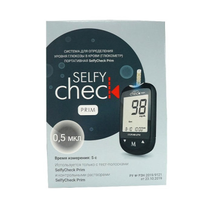 Глюкометр SelfyCheck Prim Фото товара Глюкометр SelfyCheck Prim