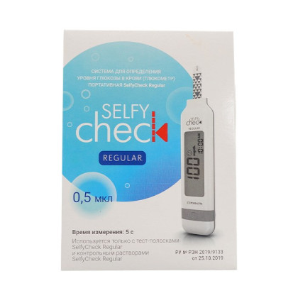 Глюкометр SelfyCheck Regular Фото товара Глюкометр SelfyCheck Regular