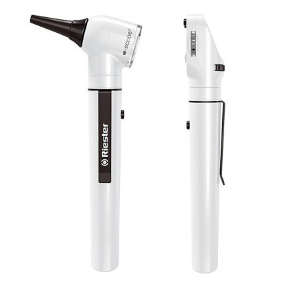 Фото товара Диагностический набор e-scope(отоскоп/офтальмоскоп ФО, XL 2,5 В белый в кейсе), Riester