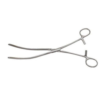 Фото товара Зажим Doyen изогнутый 230 мм (Зажим кишечный эластичный для взрослых изогнутый 230 мм) Sammar