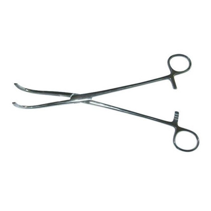 Фото товара Зажим Finochietto 235 мм (Зажим для почечной ножки, изогнутый по радиусу, малый №1, 235) Sammar