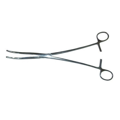 Фото товара Зажим Finochietto 255 мм (Зажим для почечной ножки, изогнутый по радиусу, большой №2, 255 мм) Sammar