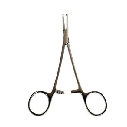 Зажим Kocher изогнутый 150 мм (Зажим к/о, 1х2 зубый, изогнутый №1, 150 мм Sammar Фото товара Зажим Kocher изогнутый 150 мм (Зажим к/о, 1х2 зубый, изогнутый №1, 150 мм Sammar