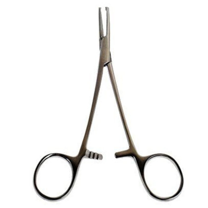 Фото товара Зажим Kocher прямой 150 мм (Зажим к/о 1х2 зубый, прямой, №1, 150 мм) Sammar