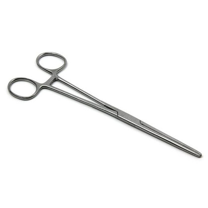 Фото товара Зажим Rochester Pean прямой 200 мм (Зажим к/о, зубчатый, прямой №2, 200 мм) Sammar