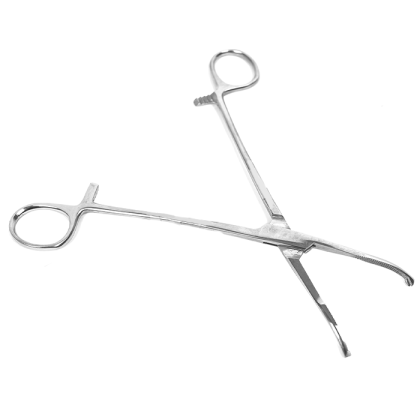 Зажим Микулича с кремальерой для прикрепления белья к брюшине ПТО Медтехника Фото товара Зажим Микулича с кремальерой для прикрепления белья к брюшине ПТО Медтехника