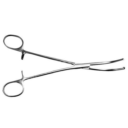 Зажим Микулича с кремальерой для прикрепления белья к брюшине ПТО Медтехника Фото товара Зажим Микулича с кремальерой для прикрепления белья к брюшине ПТО Медтехника