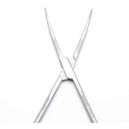 Зажим артериальный лигатурный с пологим изгибом Zenker, 285 мм Фото товара Зажим артериальный лигатурный с пологим изгибом Zenker, 285 мм